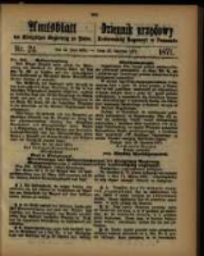 Amtsblatt der Königlichen Regierung zu Posen. 1871.06.13 Nro.24