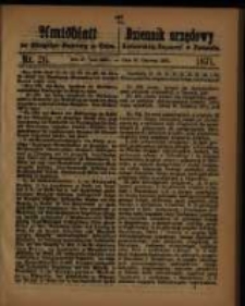 Amtsblatt der K&ouml;niglichen Regierung zu Posen. 1871.06.27 Nro.26