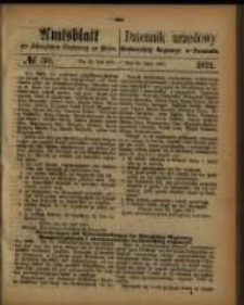 Amtsblatt der K&ouml;niglichen Regierung zu Posen. 1871.07.25 Nro.30