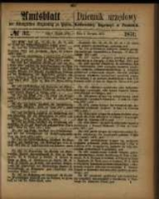 Amtsblatt der K&ouml;niglichen Regierung zu Posen. 1871.08.08 Nro.32