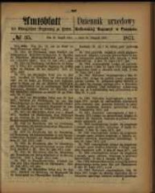 Amtsblatt der K&ouml;niglichen Regierung zu Posen. 1871.08.29 Nro.35
