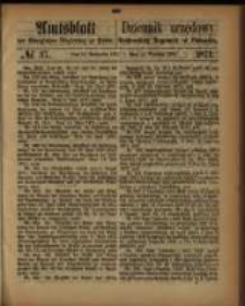 Amtsblatt der K&ouml;niglichen Regierung zu Posen. 1871.09.12 Nro.37