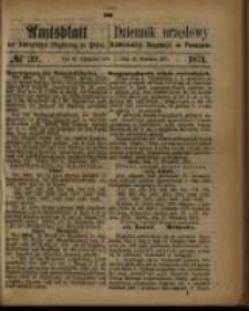 Amtsblatt der K&ouml;niglichen Regierung zu Posen. 1871.09.26 Nro.39