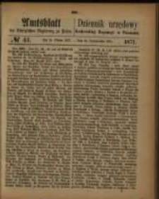 Amtsblatt der K&ouml;niglichen Regierung zu Posen. 1871.10.24 Nro.43