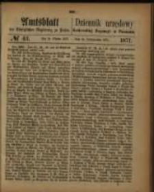 Amtsblatt der Königlichen Regierung zu Posen. 1871.10.24 Nro.43