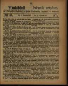 Amtsblatt der K&ouml;niglichen Regierung zu Posen. 1871.11.14 Nro.46
