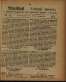 Amtsblatt der K&ouml;niglichen Regierung zu Posen. 1871.11.28 Nro.48