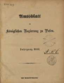 Amtsblatt der K&ouml;niglichen Regierung zu Posen. 1887.01.04 Nro.1