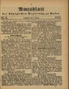 Amtsblatt der K&ouml;niglichen Regierung zu Posen. 1887.01.11 Nro.2