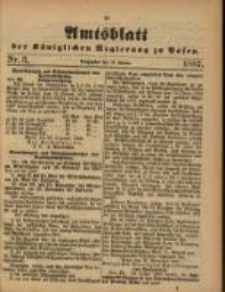 Amtsblatt der K&ouml;niglichen Regierung zu Posen. 1887.01.18 Nro.3