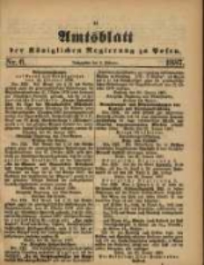 Amtsblatt der K&ouml;niglichen Regierung zu Posen. 1887.02.08 Nro.6
