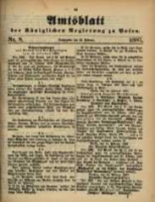 Amtsblatt der K&ouml;niglichen Regierung zu Posen. 1887.02.22 Nro.8
