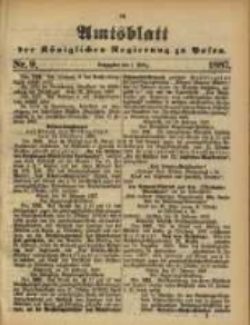 Amtsblatt der K&ouml;niglichen Regierung zu Posen. 1887.03.01 Nro.9