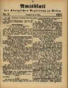 Amtsblatt der K&ouml;niglichen Regierung zu Posen. 1887.03.15 Nro 11
