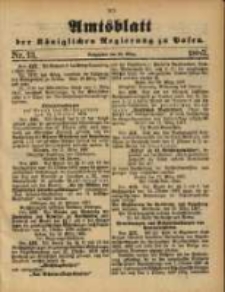 Amtsblatt der K&ouml;niglichen Regierung zu Posen. 1887.03.29 Nro 13