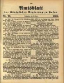 Amtsblatt der K&ouml;niglichen Regierung zu Posen. 1887.06.28 Nro 26