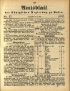 Amtsblatt der K&ouml;niglichen Regierung zu Posen. 1887.07.05 Nro 27