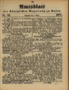 Amtsblatt der K&ouml;niglichen Regierung zu Posen. 1887.08.09 Nro.32