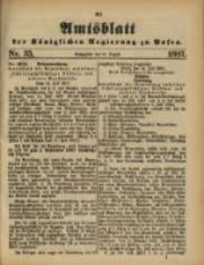 Amtsblatt der K&ouml;niglichen Regierung zu Posen. 1887.08.30 Nro.35