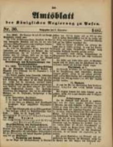 Amtsblatt der K&ouml;niglichen Regierung zu Posen. 1887.09.06 Nro.36