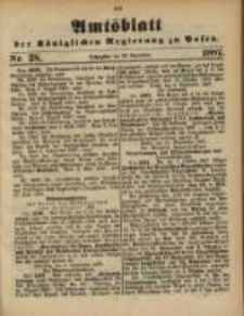 Amtsblatt der K&ouml;niglichen Regierung zu Posen. 1887.09.20 Nro.38