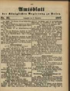 Amtsblatt der K&ouml;niglichen Regierung zu Posen. 1887.09.27 Nro.39