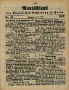Amtsblatt der K&ouml;niglichen Regierung zu Posen. 1887.10.18 Nro.42