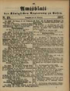 Amtsblatt der K&ouml;niglichen Regierung zu Posen. 1887.11.29 Nro.48