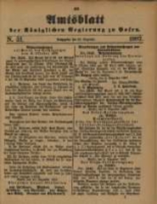 Amtsblatt der K&ouml;niglichen Regierung zu Posen. 1887.12.20 Nro.51