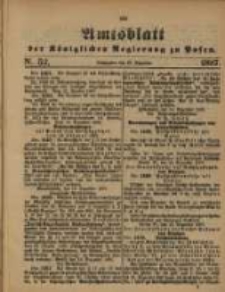Amtsblatt der K&ouml;niglichen Regierung zu Posen. 1887.12.27 Nro.52