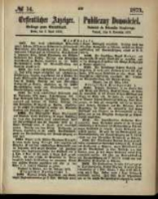 Oeffentlicher Anzeiger. 1873.04.03 Nro.14