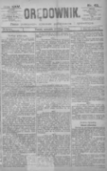 Orędownik: pismo dla spraw politycznych i spółecznych 1895.02.21 R.25 Nr43