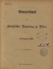 Amtsblatt der K&ouml;niglichen Regierung zu Posen. 1888.01.03 Nro.1