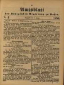 Amtsblatt der K&ouml;niglichen Regierung zu Posen. 1888.01.17 Nro.3