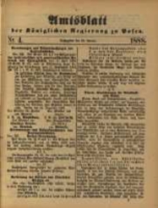 Amtsblatt der Königlichen Regierung zu Posen. 1888.01.24 Nro.4