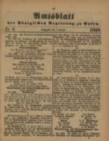Amtsblatt der Königlichen Regierung zu Posen. 1888.01.07 Nro.6