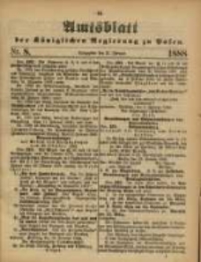 Amtsblatt der K&ouml;niglichen Regierung zu Posen. 1888.02.21 Nro.8