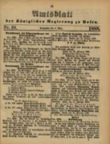 Amtsblatt der K&ouml;niglichen Regierung zu Posen. 1888.03.06 Nro.10