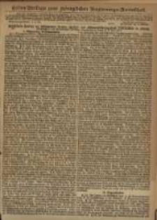 Extra = Beilage zum K&ouml;niglichen Regierung = Amtsblatt.