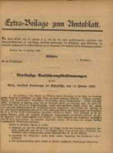 Extra = Beilage zum Amtsblatt