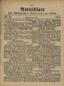 Amtsblatt der Königlichen Regierung zu Posen. 1888.05.01 Nro.18