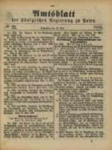 Amtsblatt der K&ouml;niglichen Regierung zu Posen. 1888.05.29 Nro.22