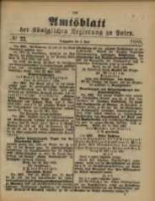 Amtsblatt der K&ouml;niglichen Regierung zu Posen. 1888.06.06 Nro.23