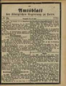 Amtsblatt der K&ouml;niglichen Regierung zu Posen. 1888.06.19 Nro.25