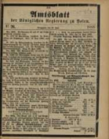 Amtsblatt der K&ouml;niglichen Regierung zu Posen. 1888.06.26 Nro.26