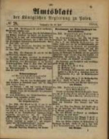 Amtsblatt der K&ouml;niglichen Regierung zu Posen. 1888.07.10 Nro.28