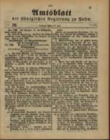 Amtsblatt der K&ouml;niglichen Regierung zu Posen. 1888.07.17 Nro.29