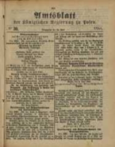 Amtsblatt der K&ouml;niglichen Regierung zu Posen. 1888.07.24 Nro.30