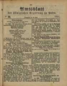 Amtsblatt der Königlichen Regierung zu Posen. 1888.07.24 Nro.30
