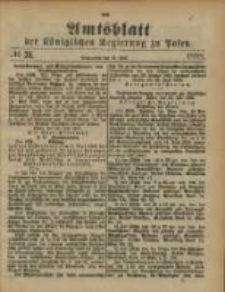 Amtsblatt der K&ouml;niglichen Regierung zu Posen. 1888.07.31 Nro.31